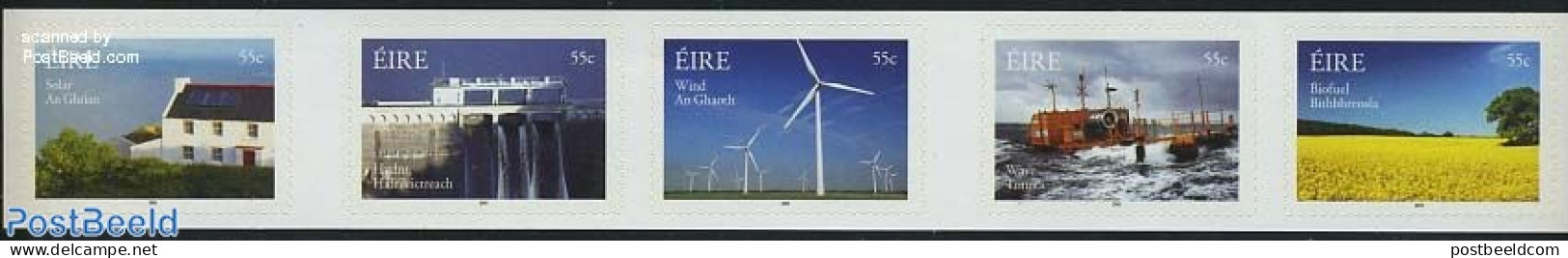 Ireland 2011 Renewable Energy 5v S-a, Mint NH, Nature - Science - Transport - Various - Environment - Water, Dams & Fa.. - Neufs