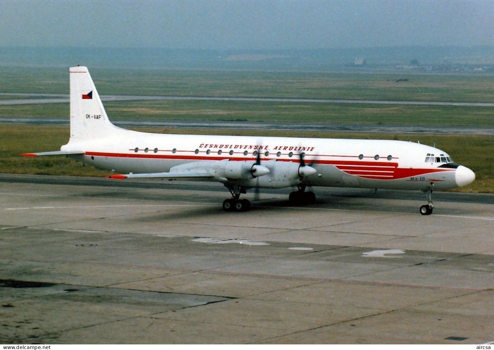 Aviation Postcard-WGA-1502 CSA Ceskoslovenské Aerolinie Ilyushin IL-18 - 1946-....: Modern Era