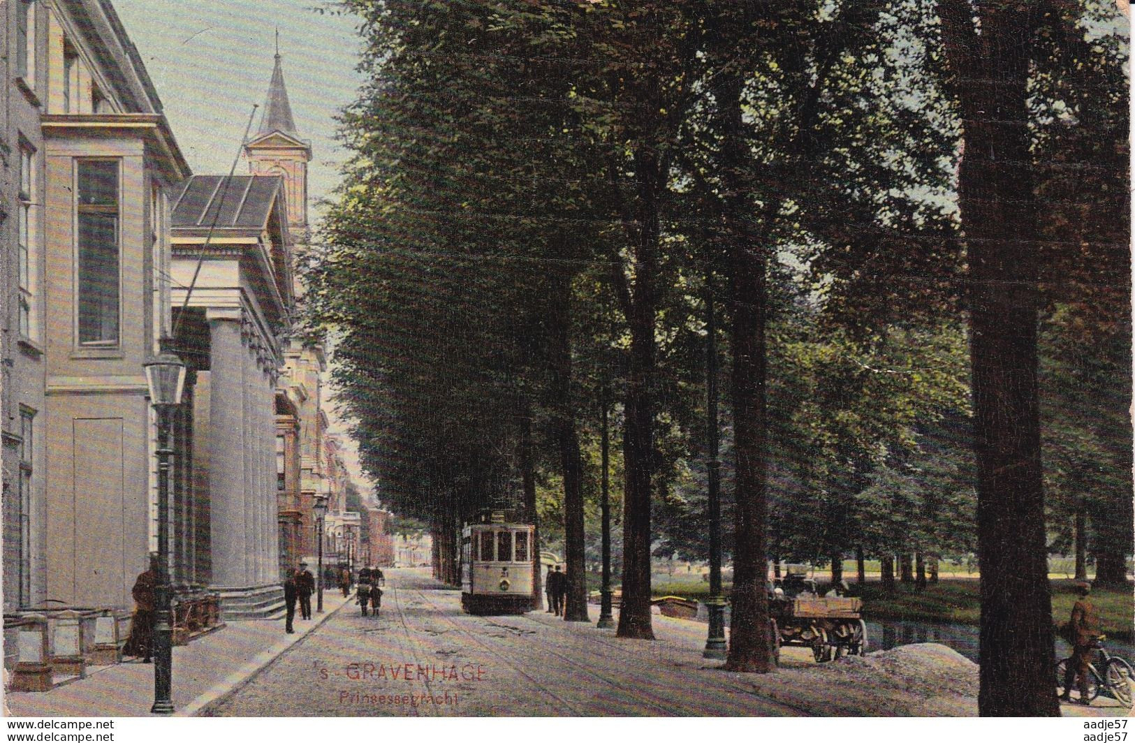 Netherlands Pays Bas Den Haag Prinsessegracht Tramway 1908 - Tramways