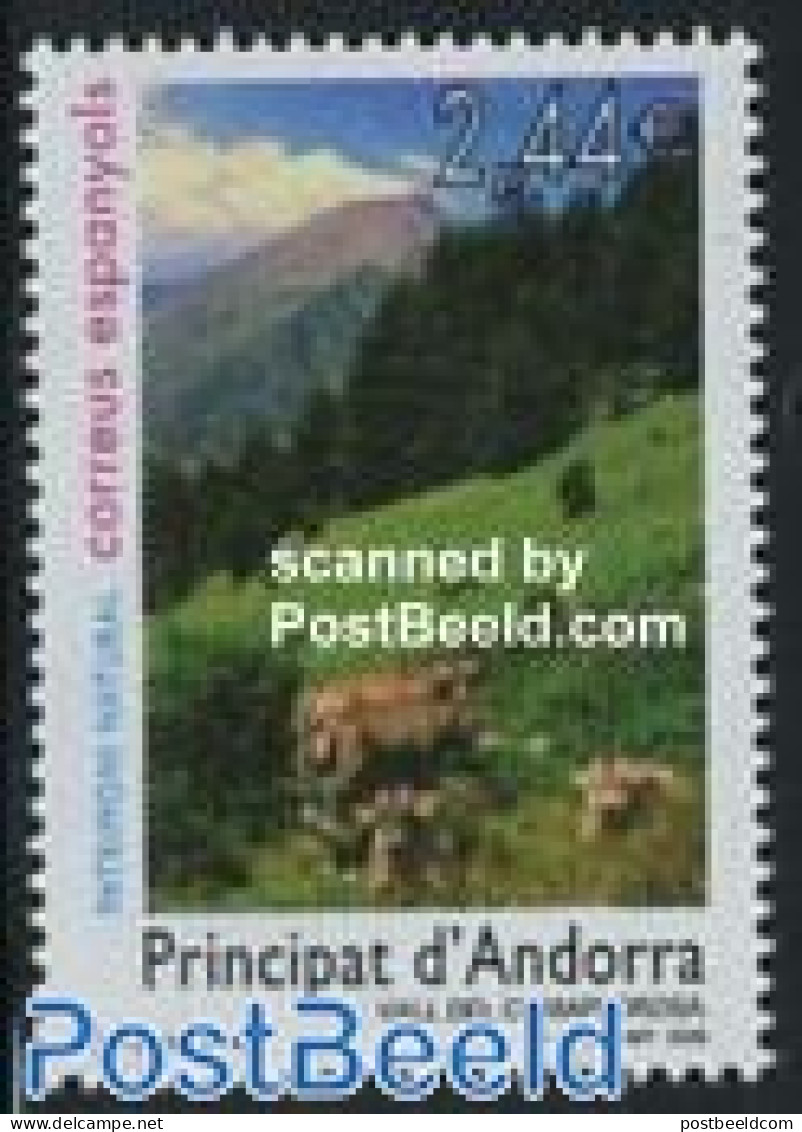 Andorra, Spanish Post 2008 Nature, Vall Del Comapedrosa 1v, Mint NH, Nature - Sport - Animals (others & Mixed) - Cattl.. - Unused Stamps