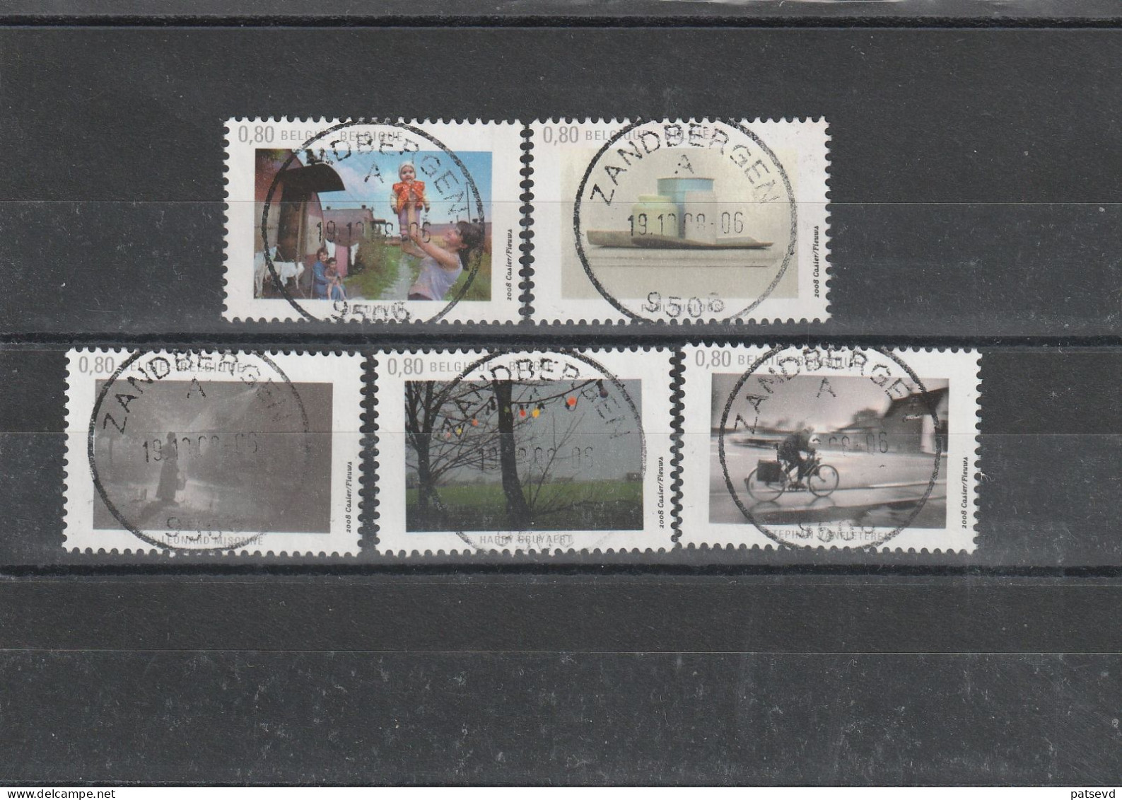 3825/3829 La Photographie Belges /Fotografie Oblit /gestp Centrale - Used Stamps
