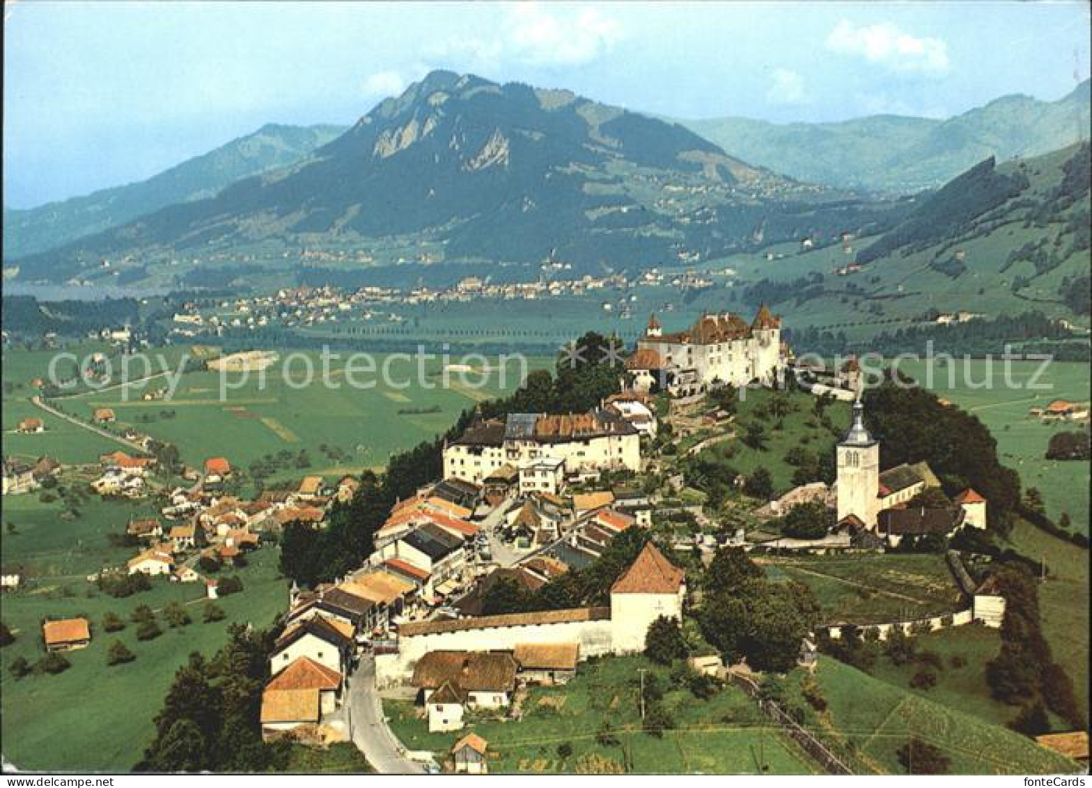 11891190 Gruyeres FR En Direction De Broc Chateau Gruyeres - Sonstige & Ohne Zuordnung