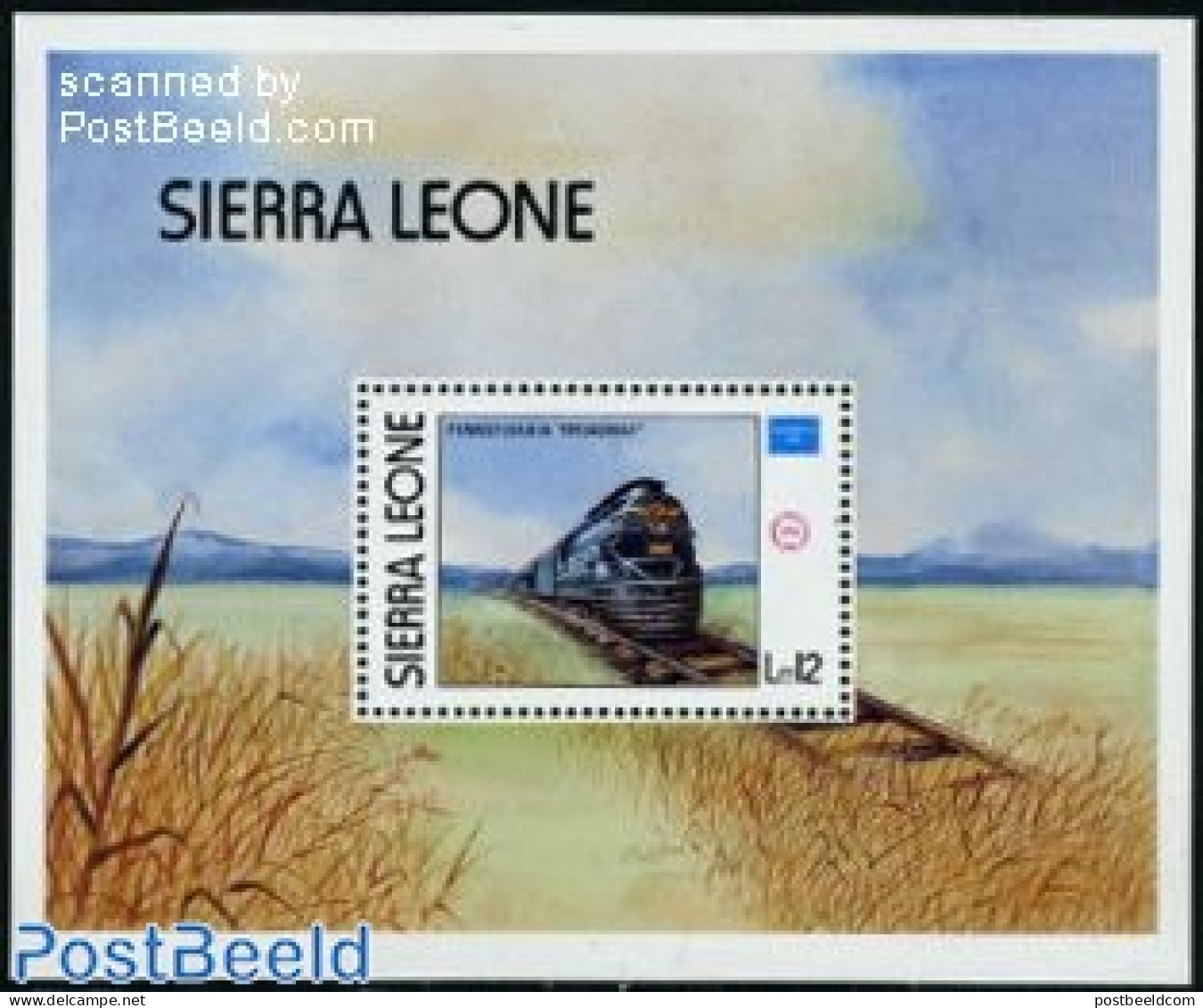 Sierra Leone 1986 Ameripex 86, Railways S/s, Mint NH, Transport - Philately - Railways - Trains