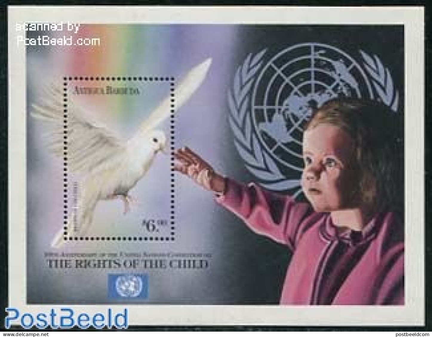 Antigua & Barbuda 1999 Childrens Rights S/s, Mint NH, History - Nature - Various - United Nations - Birds - Justice - Antigua En Barbuda (1981-...)