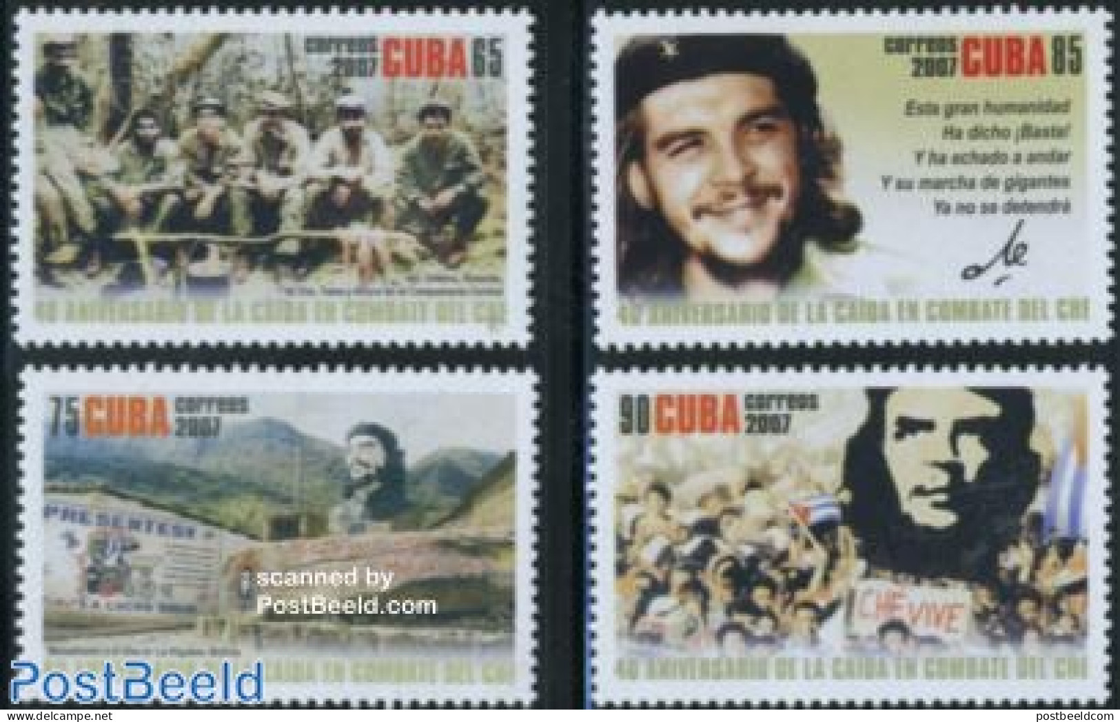 Cuba 2007 Che Guevara 4v, Mint NH, History - Politicians - Nuovi