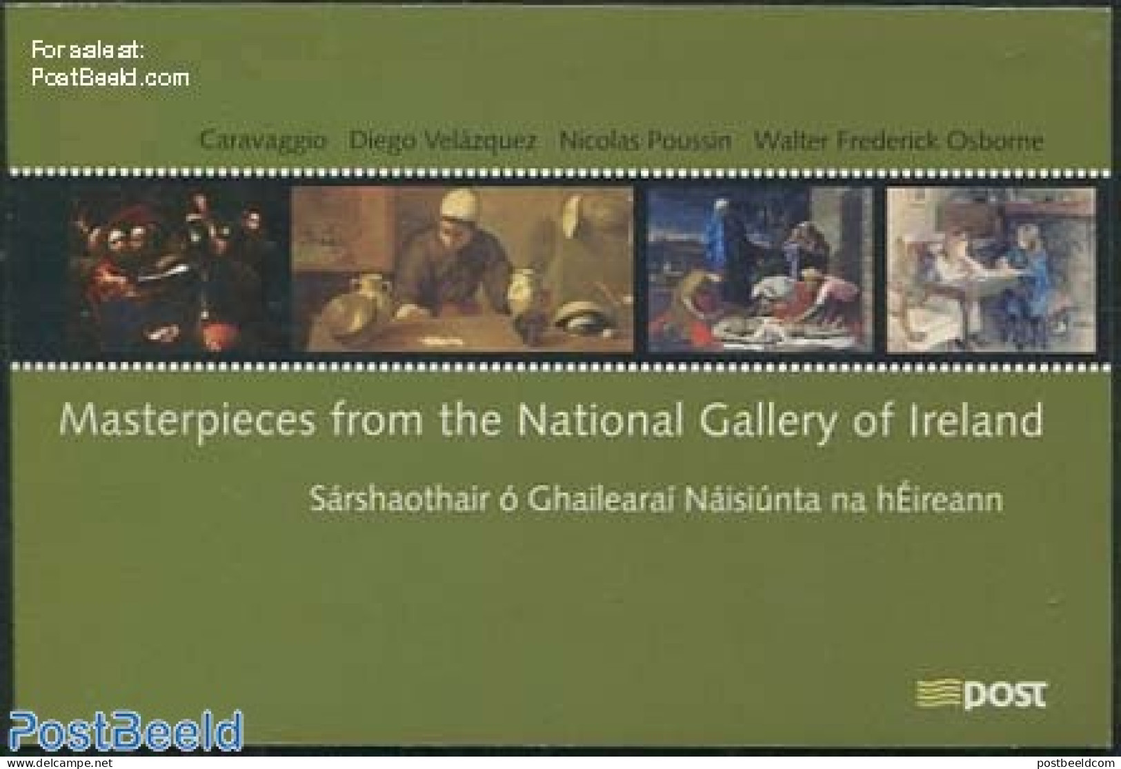 Ireland 2004 National Gallery Prestige Booklet, Mint NH, Stamp Booklets - Art - Paintings - Ongebruikt