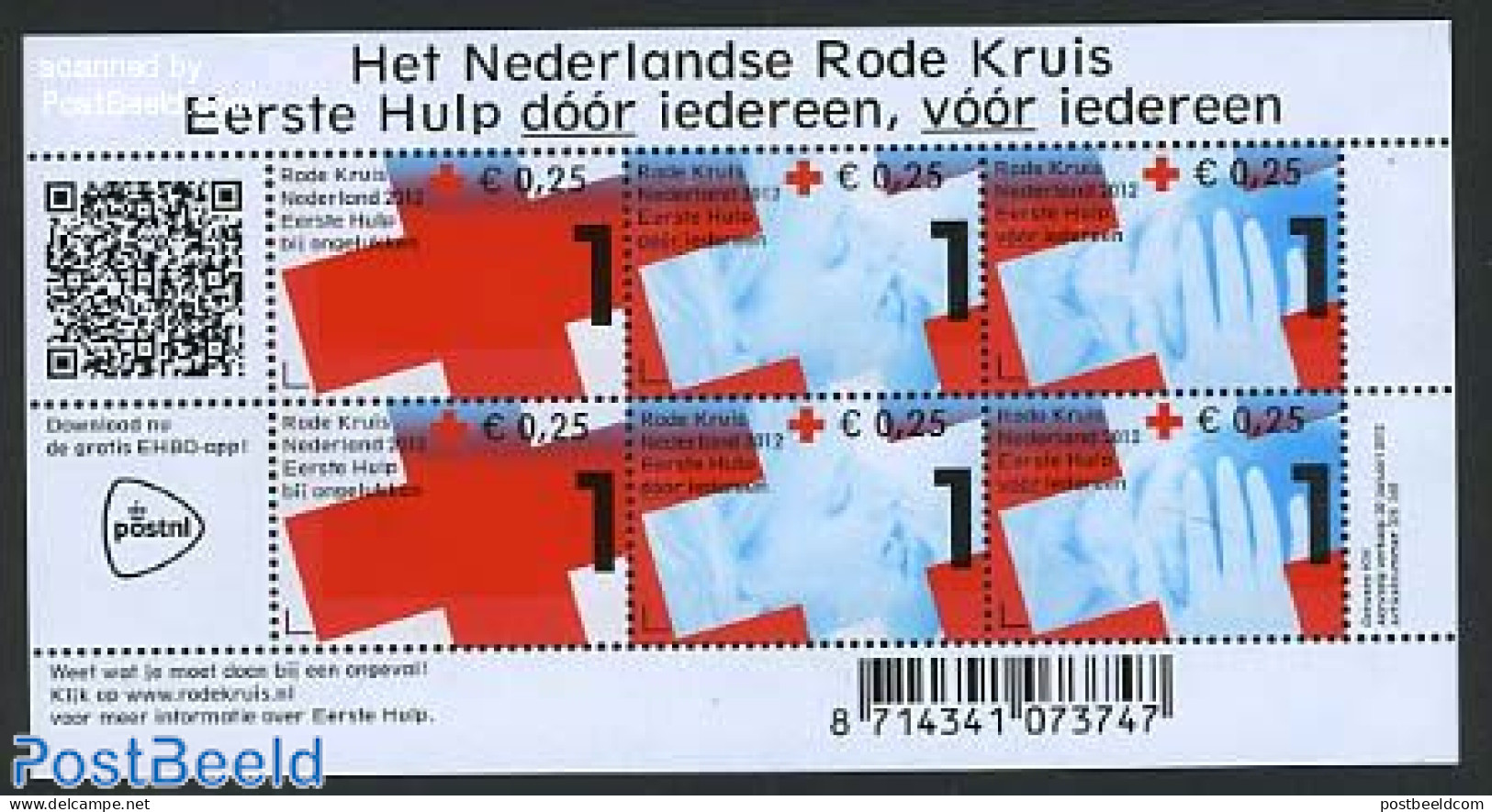 Netherlands 2012 Red Cross S/s, Mint NH, Health - Red Cross - Ongebruikt