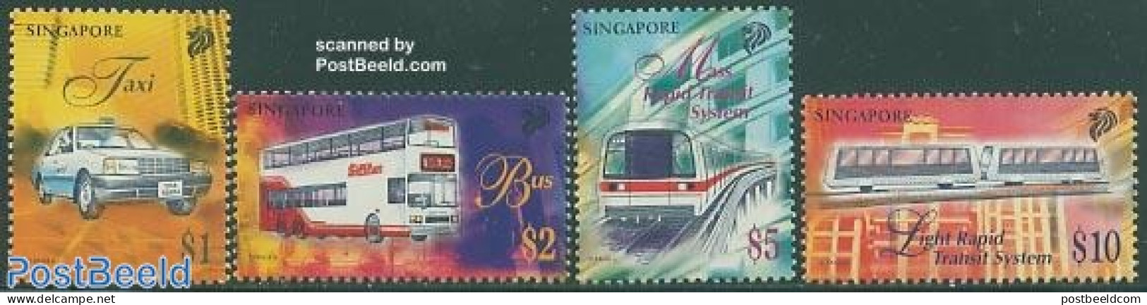 Singapore 1997 Traffic 4v, Mint NH, Transport - Automobiles - Railways - Coches
