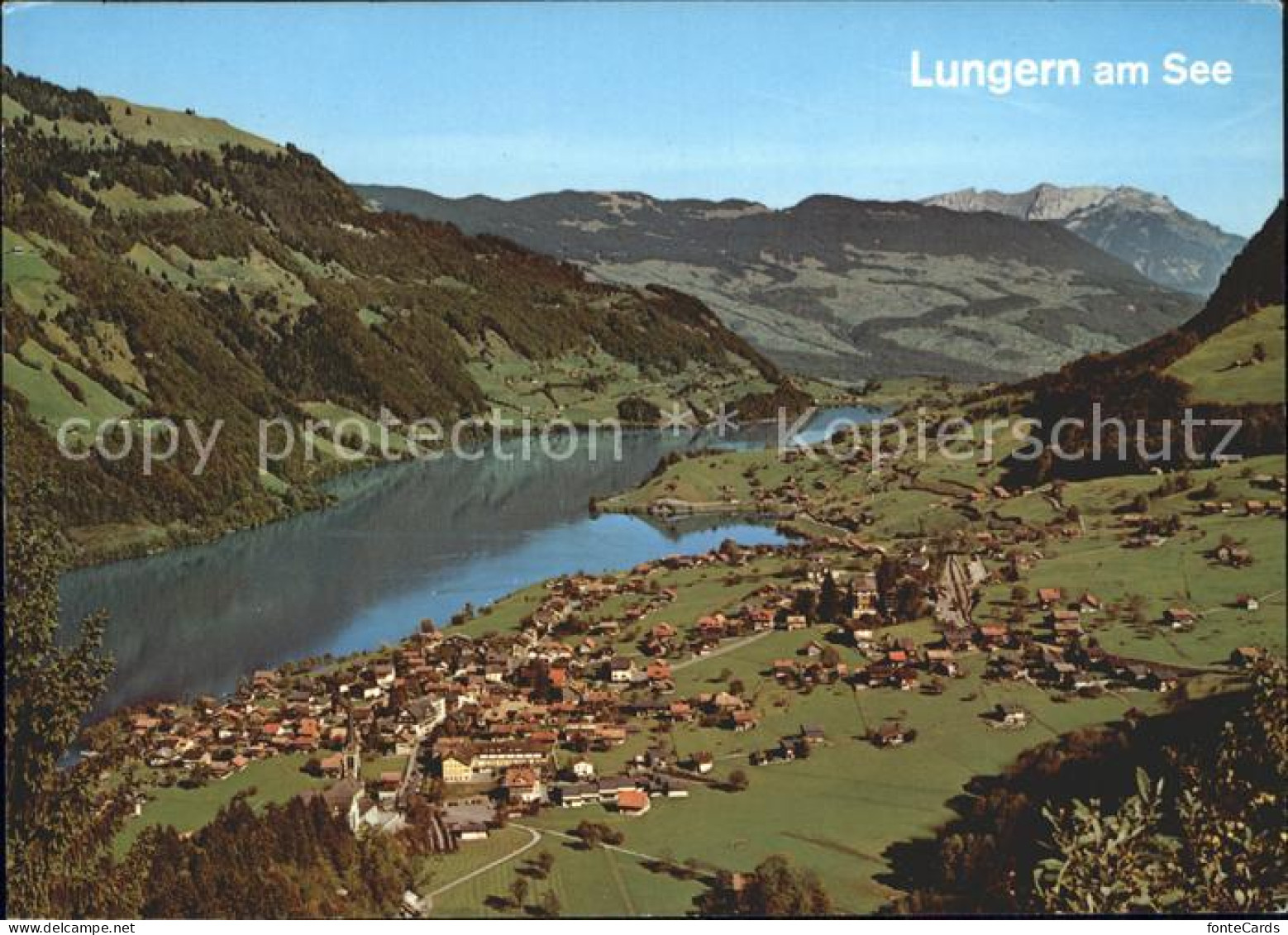 11891114 Lungern Mit Pilatus Fliegeraufnahme Lungern - Otros & Sin Clasificación