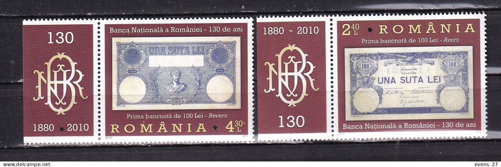 ROMANIA--2010-4 X DIFFERENT STAMPS-MNH. - Neufs