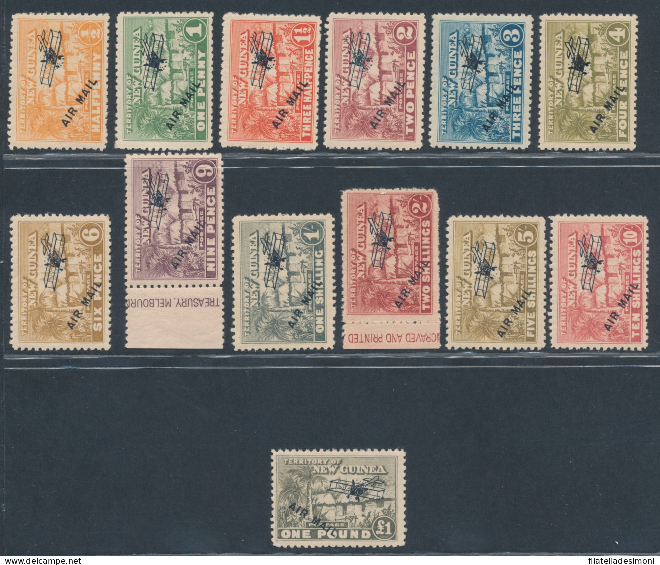 1931 New Guinea, Stanley Gibbons N. 137/49 - MNH** - Autres & Non Classés