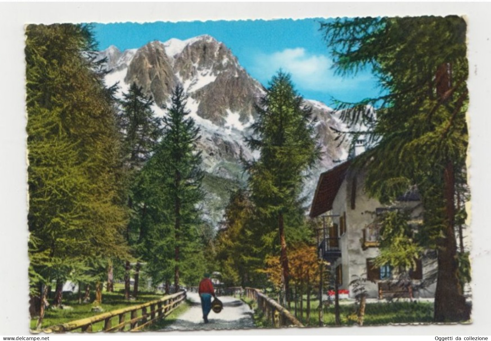 Courmayeur -Planpincieux - Vg. Destinazione Aosta 1960  - (1357) - Altri & Non Classificati