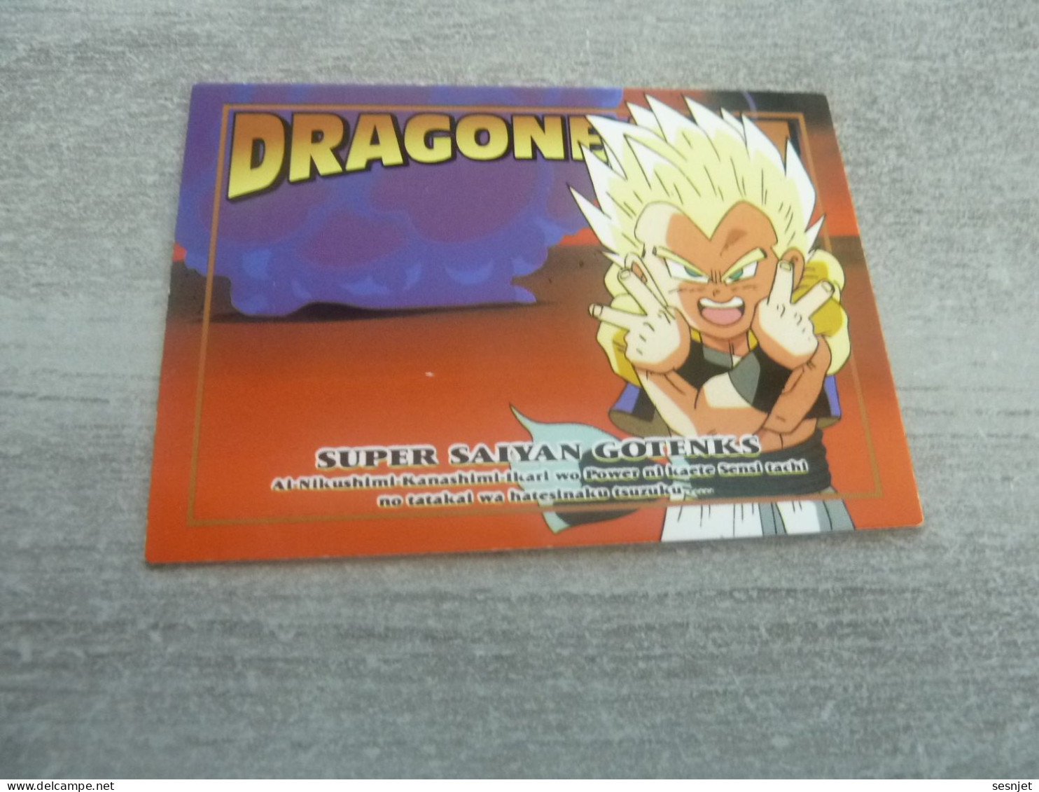 Dragon Ball Z - Super Saiyan Gotenks - Card Number 96 - Trunks - Editions Made In Japan - - Dragonball Z