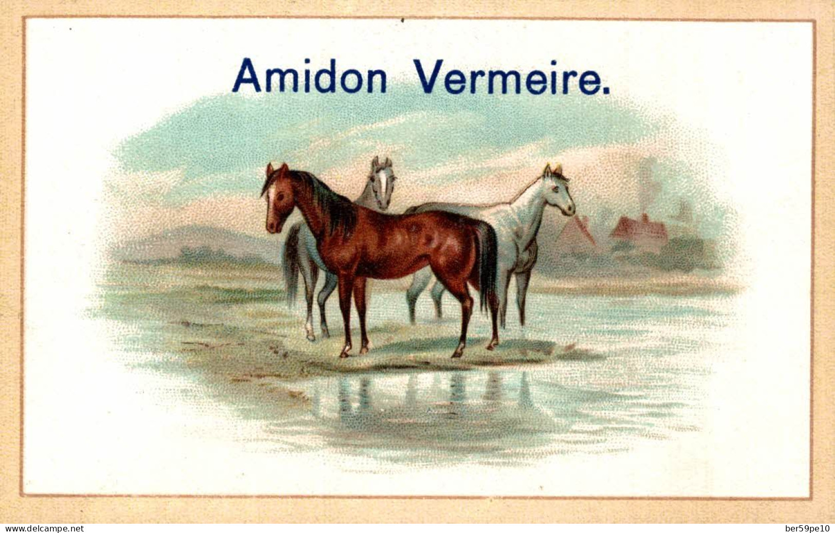 CHROMO AMIDON VERMEIRE CHEVAUX - Other & Unclassified