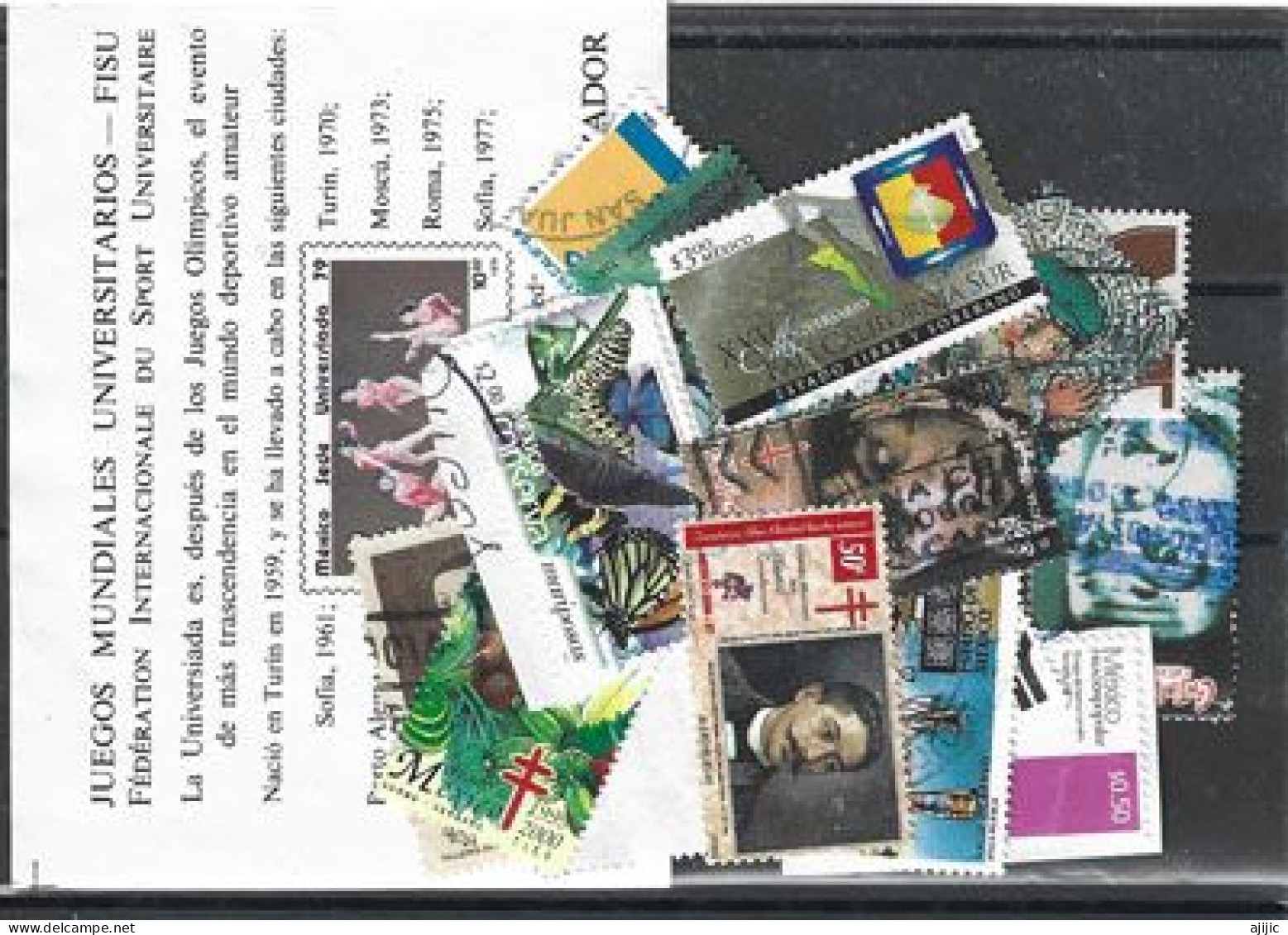 MEXICO:  Lot De 20 Timbres Recents Oblitérés 1ère Qualité, Grands Formats Differents, Inclus 1 Bloc-Feuillet. Lot # 6 - Lots & Kiloware (mixtures) - Max. 999 Stamps