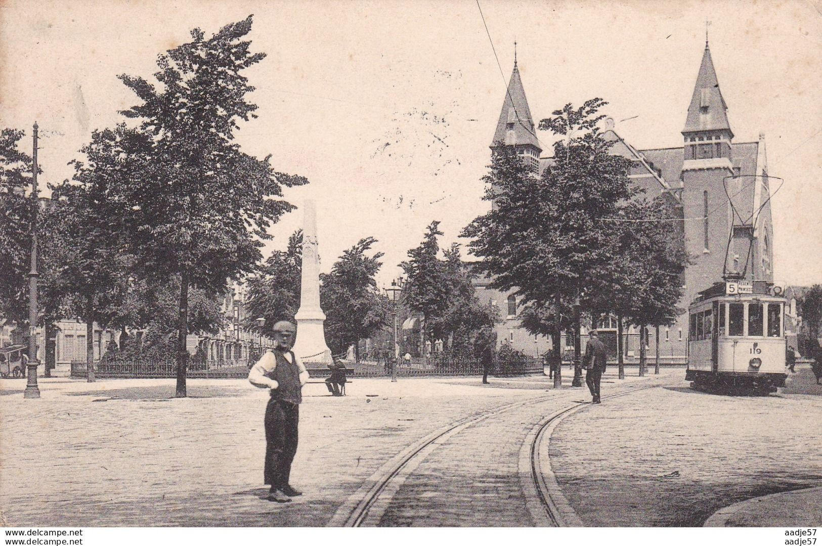 Netherlands Pays Bas Den Haag Regentesseplein Tramway 1916 - Tranvía