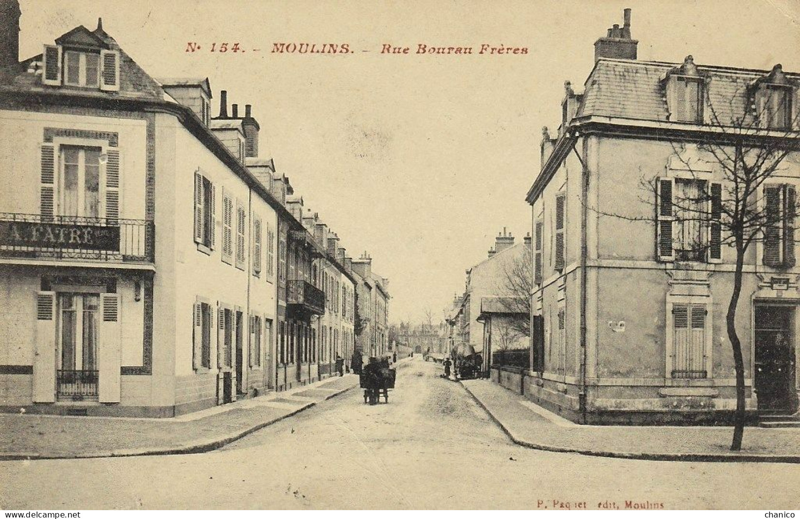 - 03 MOULINS  -  CPA PAQUET N°154 - Rue Bourau Frères - - Other & Unclassified