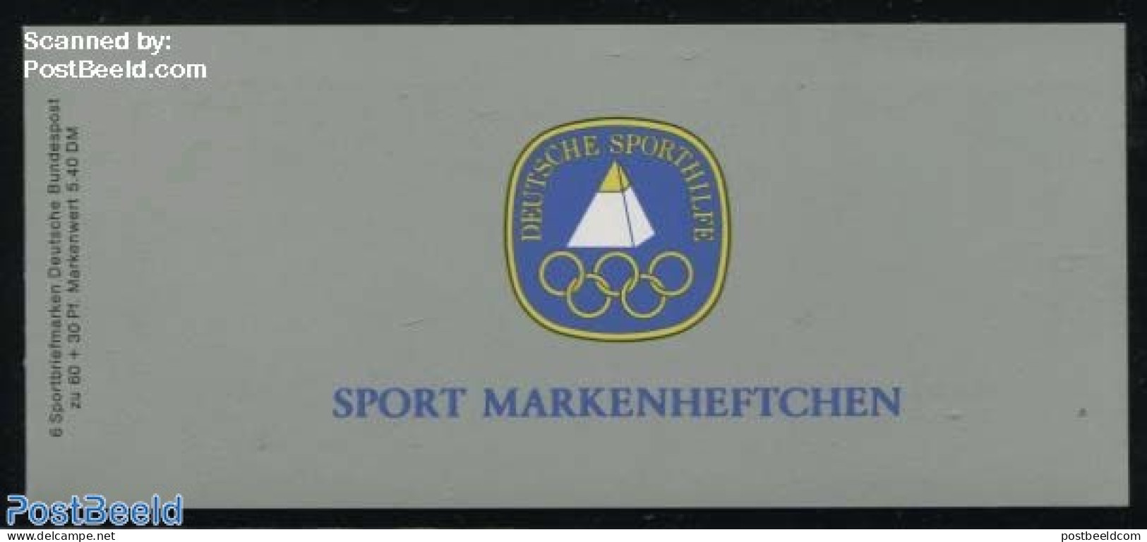 Germany, Federal Republic 1982 Sports Booklet, Mint NH, Sport - Athletics - Sport (other And Mixed) - Stamp Booklets - Neufs