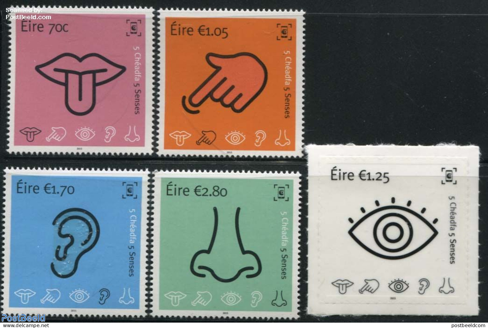 Ireland 2015 The Five Senses 5v (1v S-a), Mint NH, Various - Scented Stamps - Nuovi