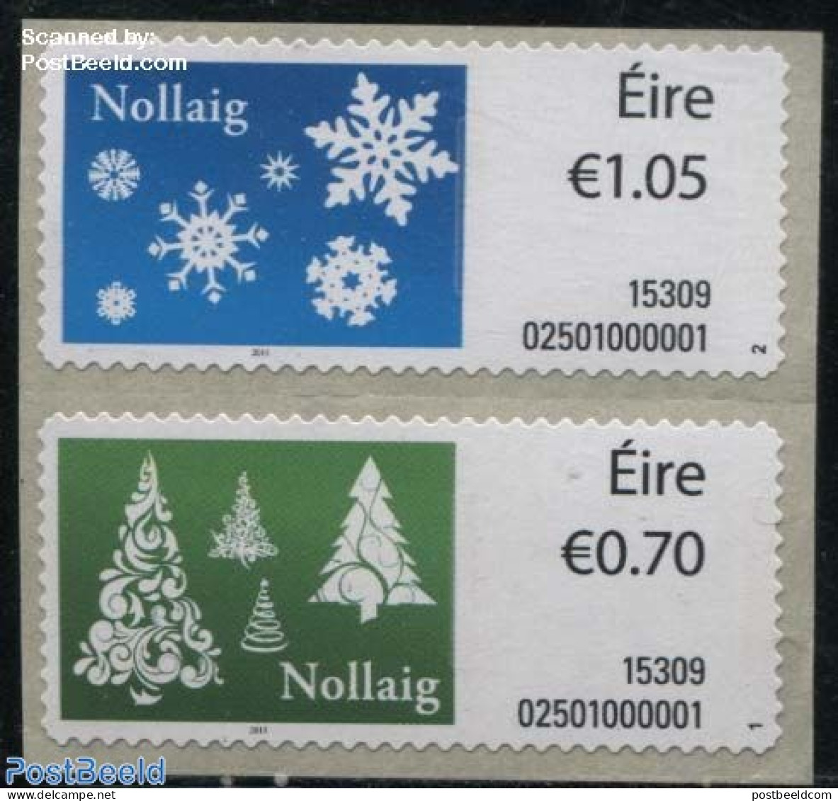 Ireland 2015 Christmas 2v S-a, Mint NH, Religion - Christmas - Unused Stamps