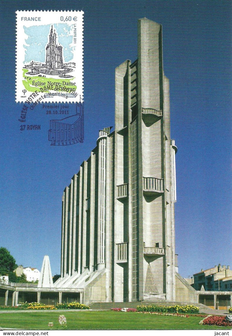 30815 - Carte Maximum - France - Royan - Eglise De Notre Dame - 2010-2019