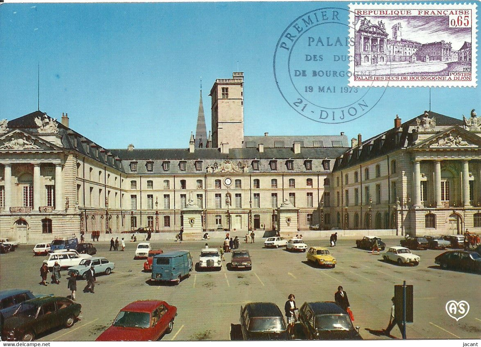 30814 - Carte Maximum - France - Dijon - Palais Des Ducs De Bourgogne - Hotel De Ville - 1970-1979