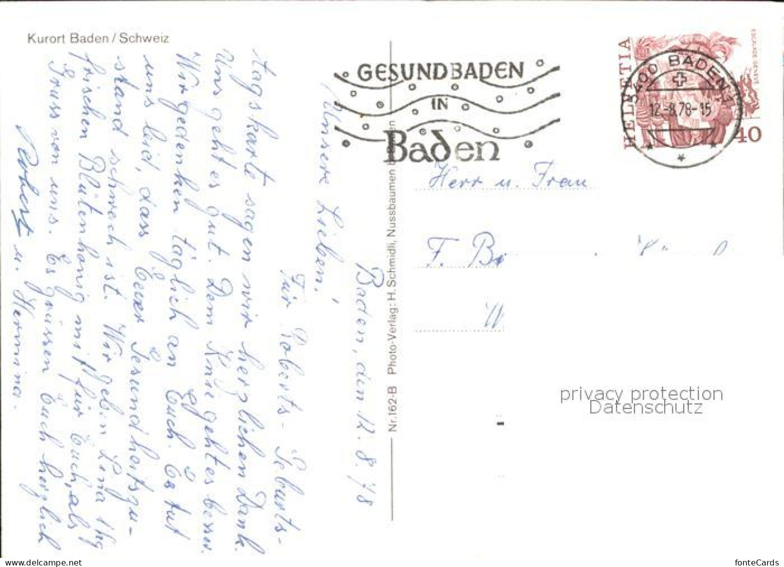 11891033 Baden AG Fliegeraufnahme Baden - Sonstige & Ohne Zuordnung