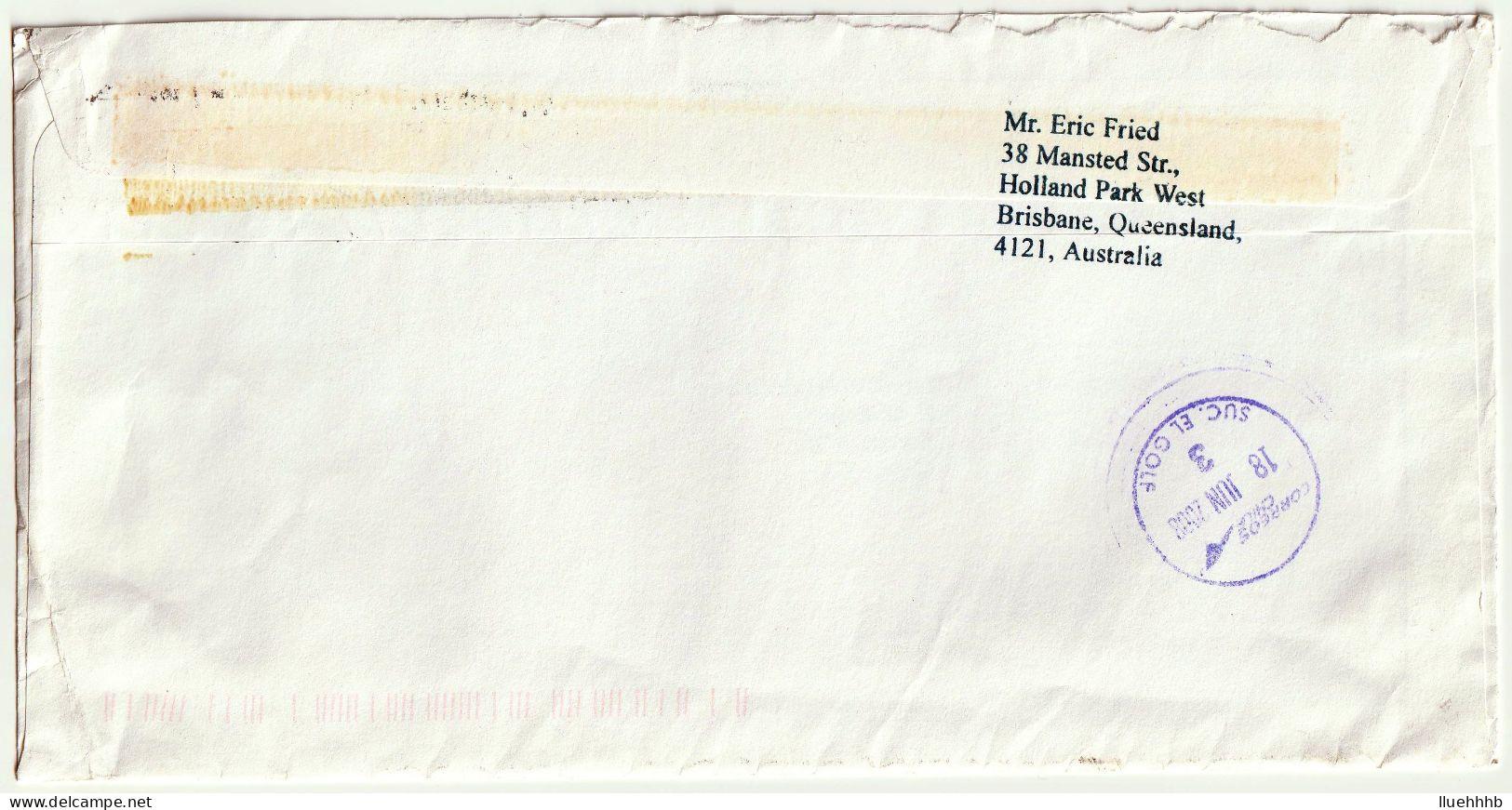 AUSTRALIA: $2.45 Golden Jubilee Solo Usage In 2008 Airmail Cover To CHILE - Brieven En Documenten