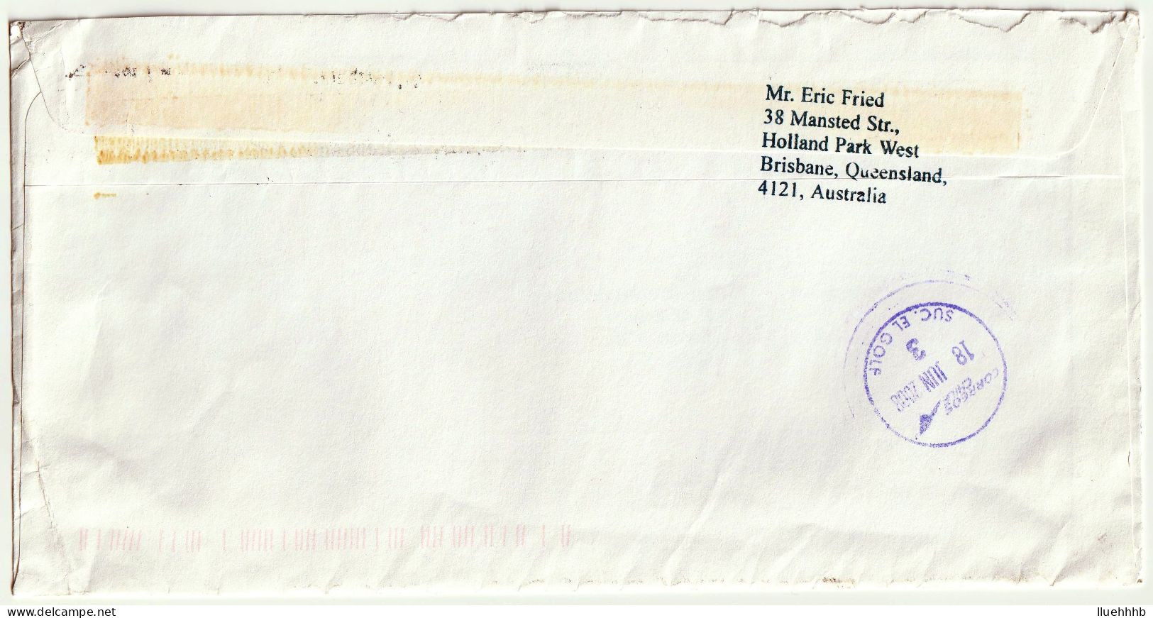 AUSTRALIA: $2.45 Golden Jubilee Solo Usage In 2008 Airmail Cover To CHILE - Covers & Documents