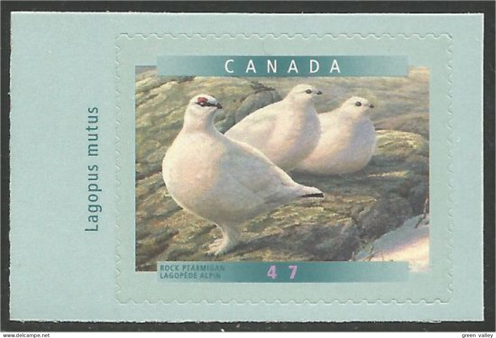Canada Rock Ptarmigan Lagopede MNH ** Neuf SC (C18-92ga) - Unused Stamps