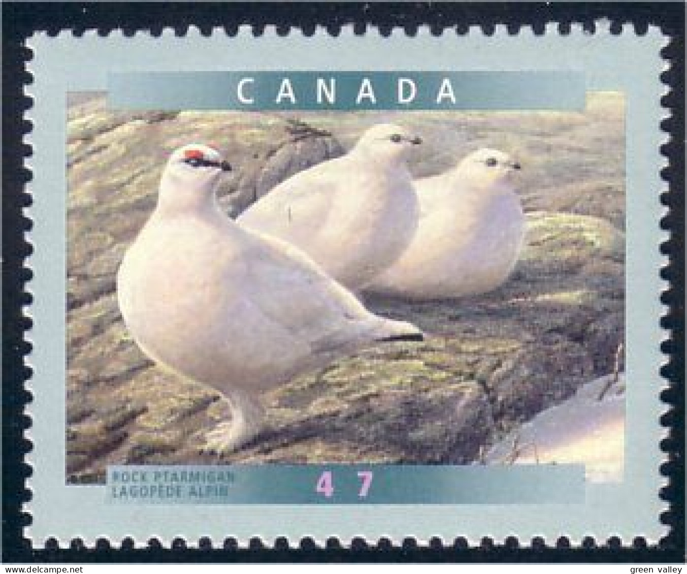 Canada Rock Ptarmigan Lagopede MNH ** Neuf SC (C18-88b) - Autres & Non Classés