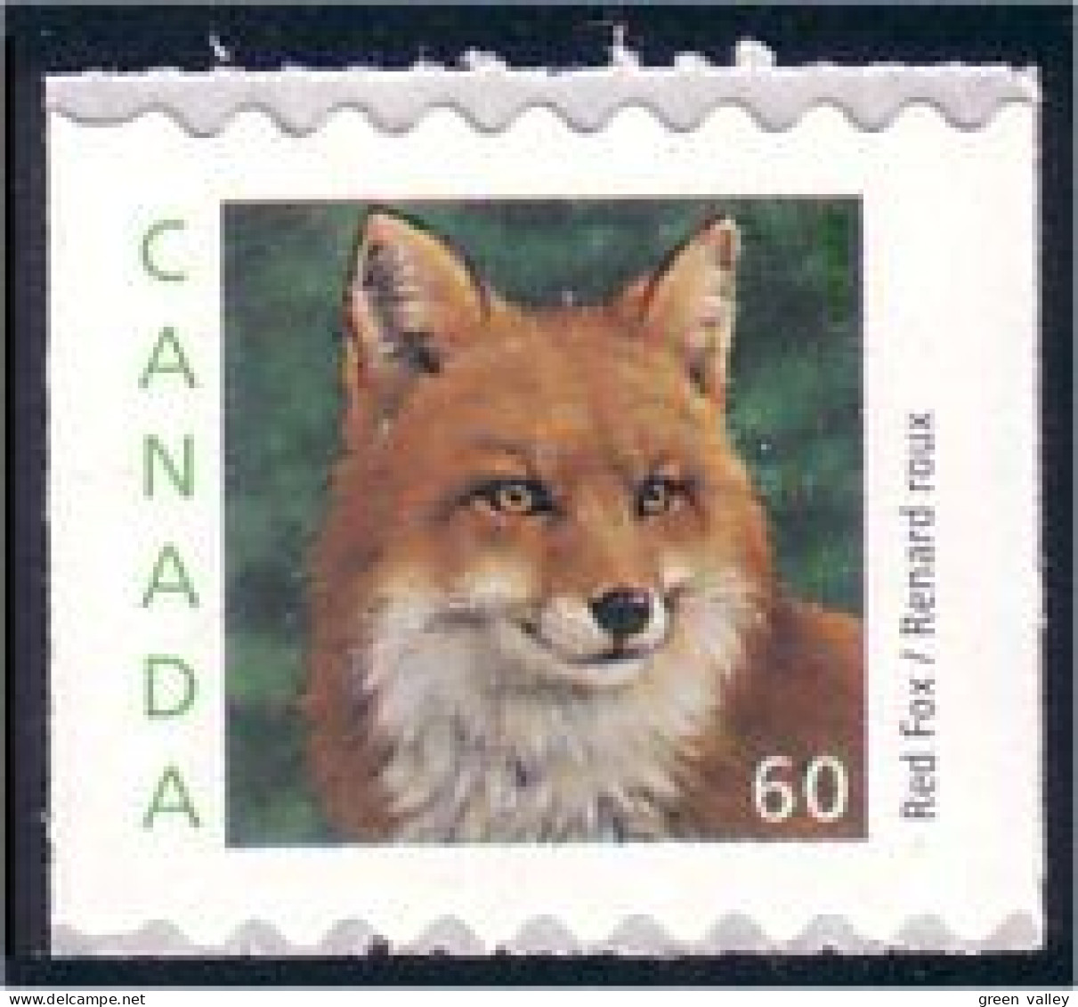 Canada Renard Fox Adhesive MNH ** Neuf SC (C18-79a) - Unused Stamps