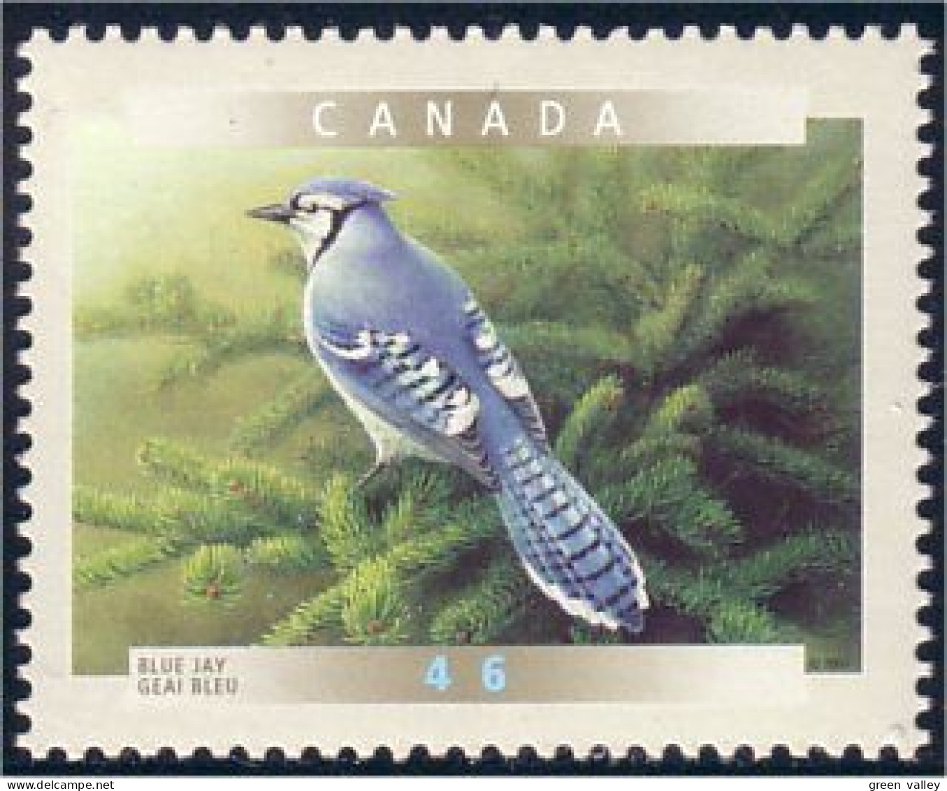 Canada Blue Jay Geai Bleu MNH ** Neuf SC (C18-42) - Unused Stamps