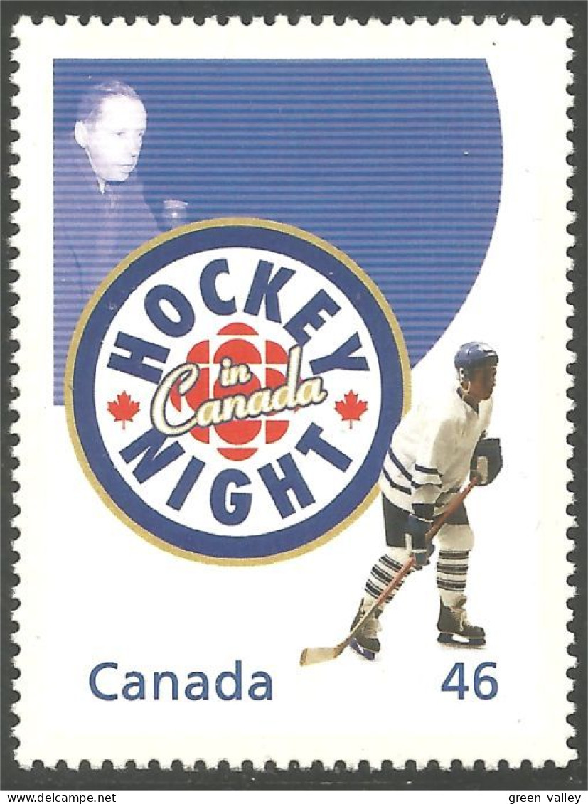 Canada Hockey Night Ice Glace Television Radio MNH ** Neuf SC (C18-19c) - Unused Stamps