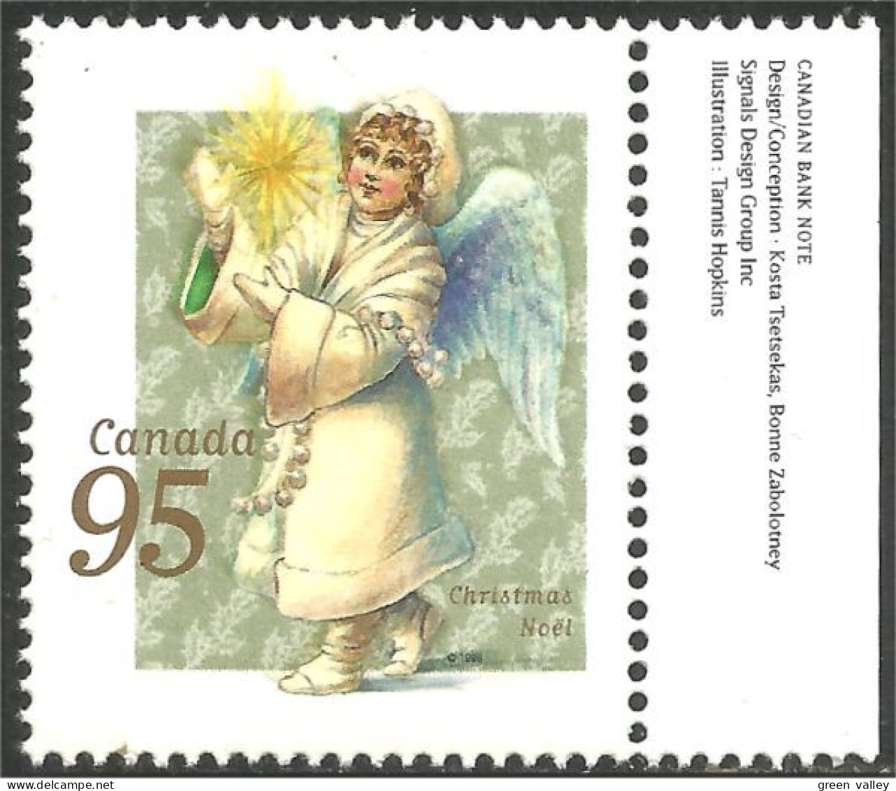 Canada Ange Tambour Angel Drum Musique Music Noel Christmas MNH ** Neuf SC (C18-17dt) - Neufs