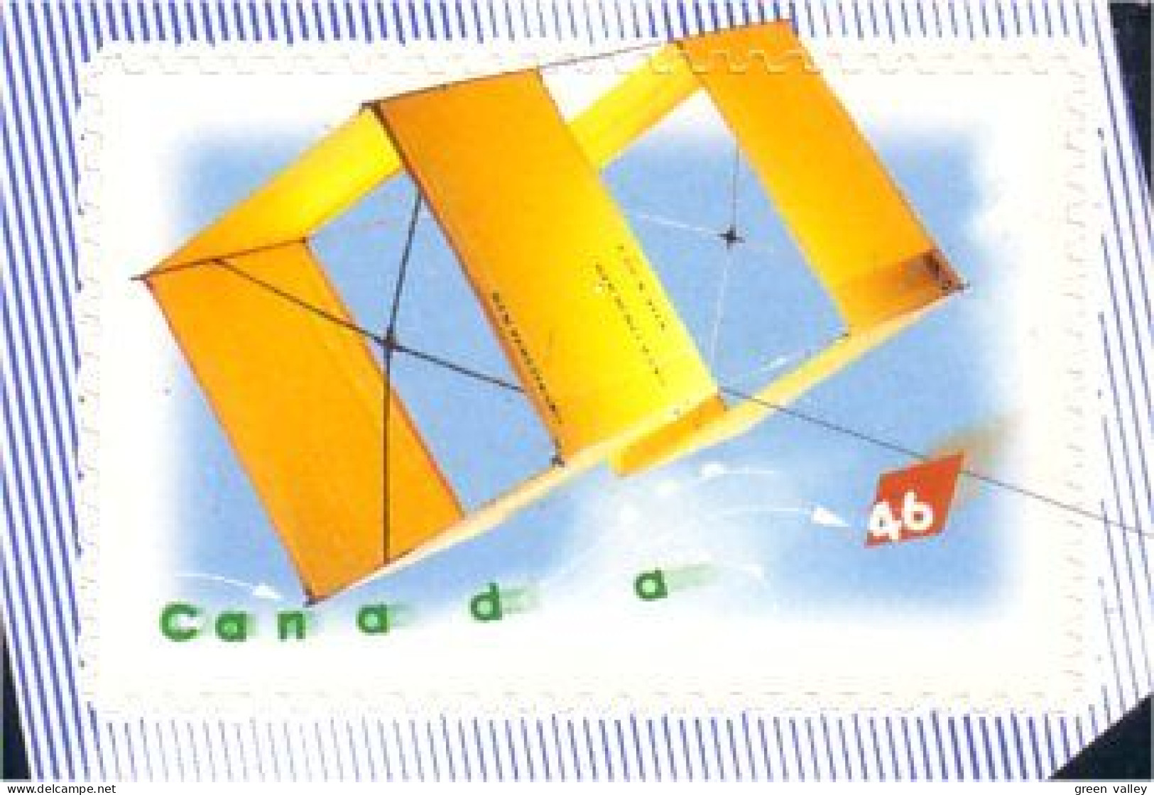 Canada Cerf-volant Rectangle Kite MNH ** Neuf SC (C18-11ca) - Altri & Non Classificati