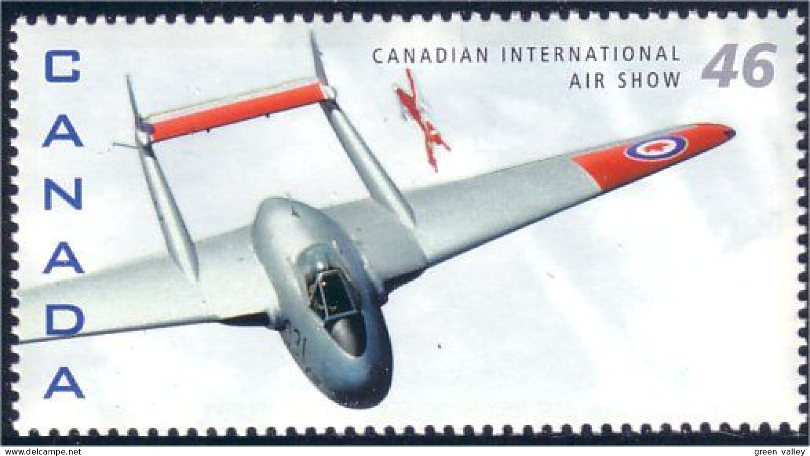 Canada Avion Airplane Flugzeug Aereo De Havilland Vampire MNH ** Neuf SC (C18-07c) - Ongebruikt
