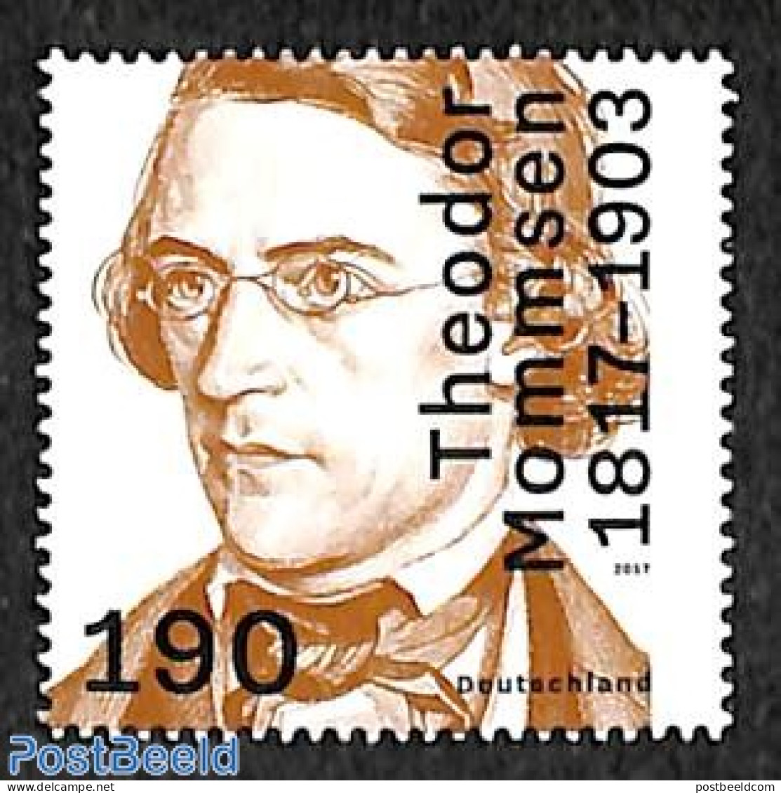 Germany, Federal Republic 2017 Theodor Mommsen 1v, Mint NH - Unused Stamps