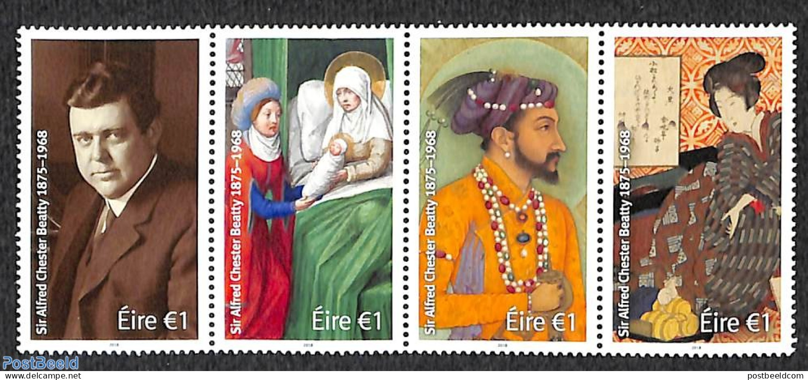 Ireland 2018 Sir Alfred Chester Beatty 4v [:::], Mint NH, Art - Paintings - Unused Stamps