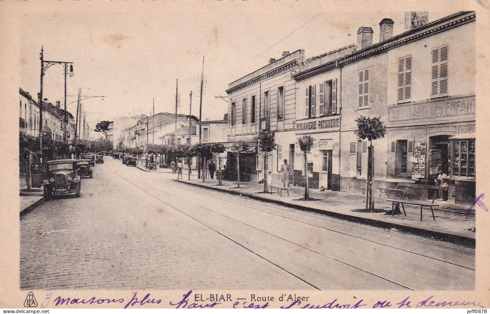 ALGERIE - ALGER - EL BIAR - Route D'Alger - Boulangerie Patisserie - 1939 - Très Bon état - Other & Unclassified