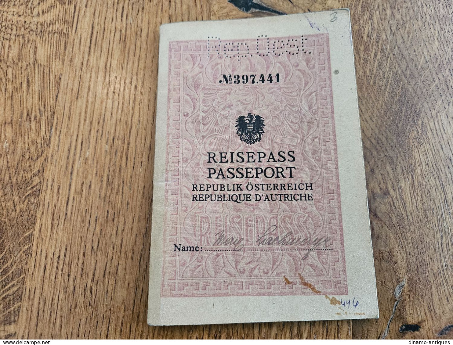 1928 Austria Passport Passeport Reisepass Issued In Wien With Travel To Olympiade Berlin & Yugoslavia Hungary Czech... - Historical Documents