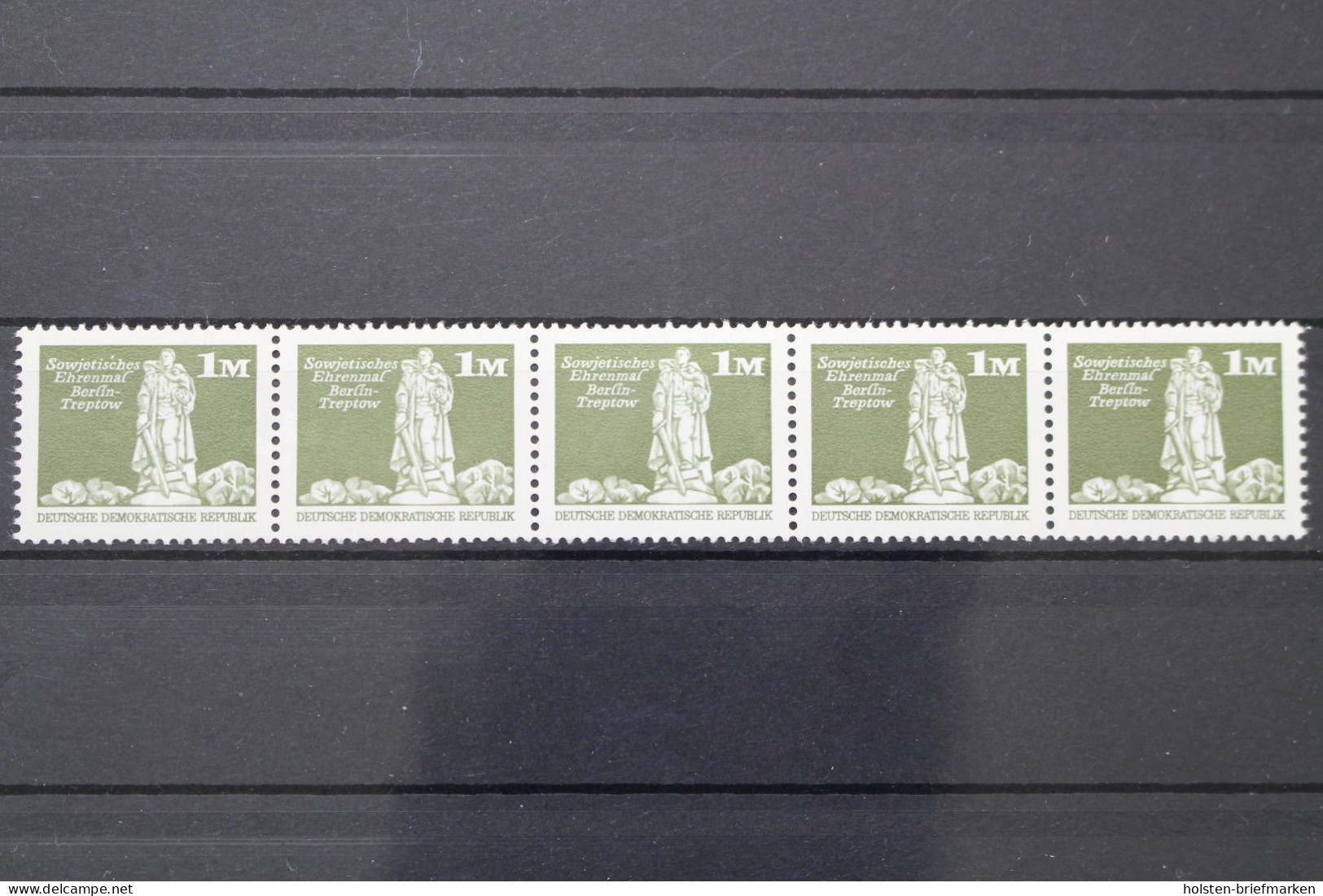 DDR, MiNr. 1968 R Fünferstreifen Mit Zählnummer, Postfrisch - Ongebruikt