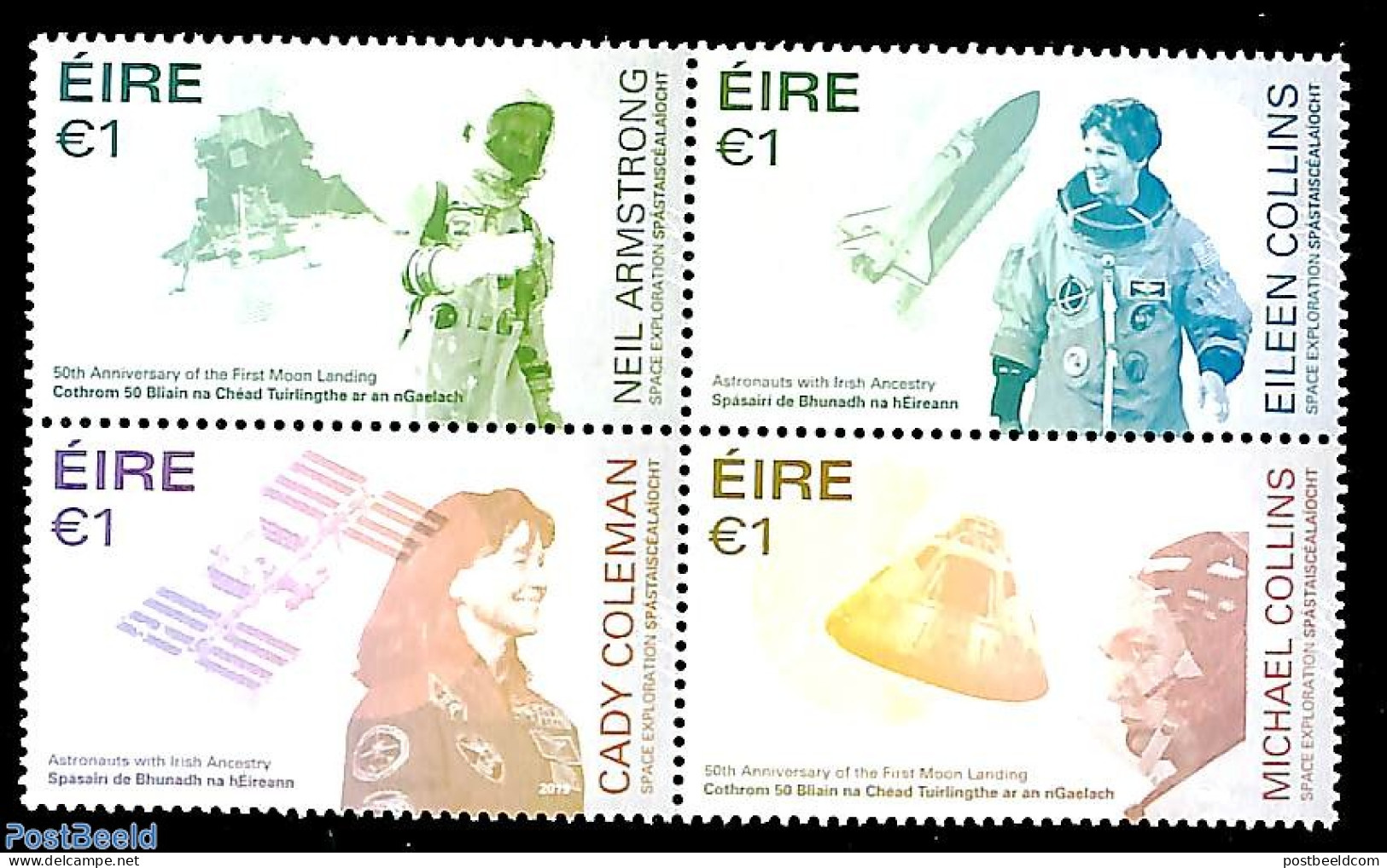 Ireland 2019 Space Exploration 4v [+], Mint NH, Transport - Space Exploration - Nuevos