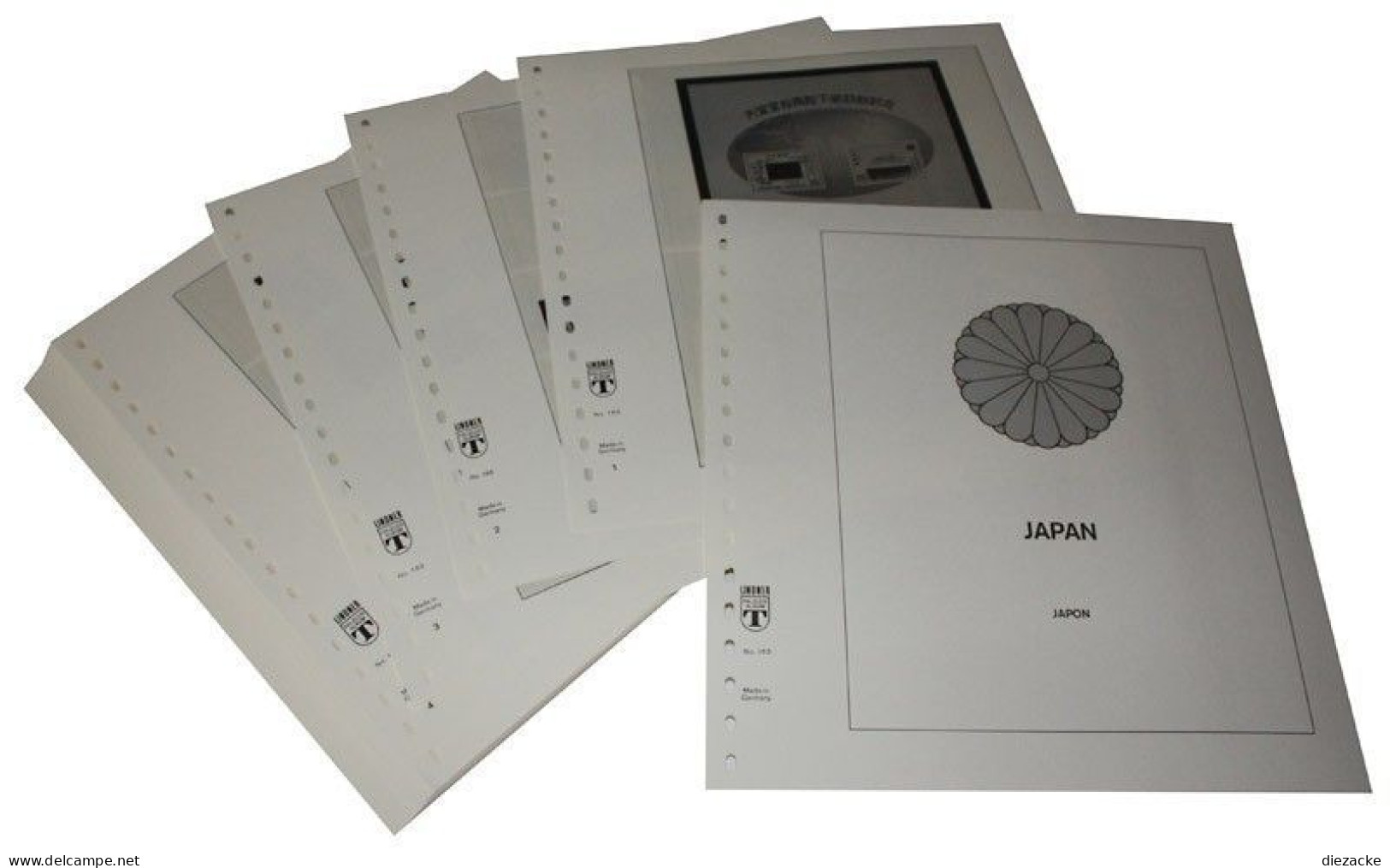 Lindner-T Japan 1989-1991 Vordrucke 163-89 Neuware ( - Vordruckblätter