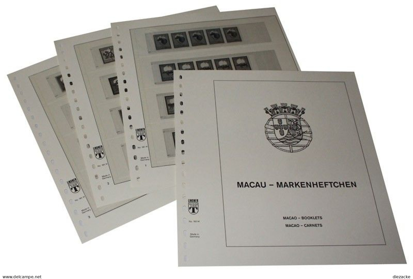 Lindner-T Macau Markenheftchen 1984-1995 Vordrucke 161H Neuware ( - Pre-printed Pages
