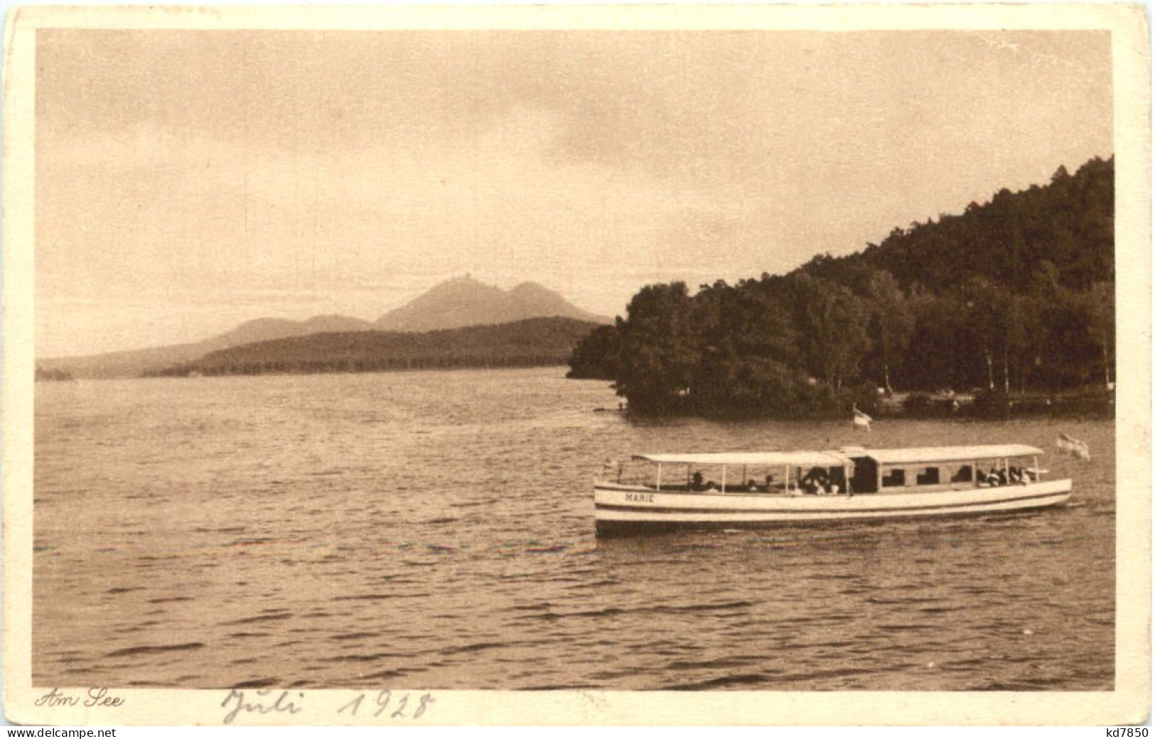 Sommerfrische Hirschberg - Thammühl Am See Motorboot Marie - Böhmen Und Mähren