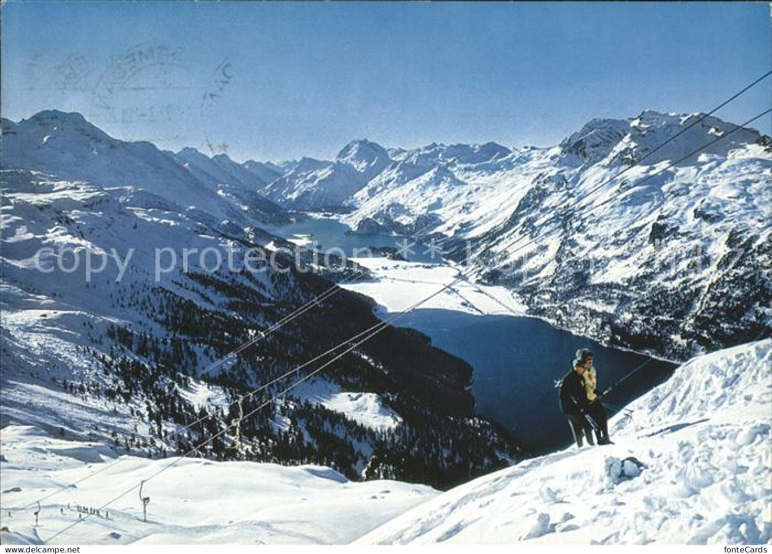 11890903 Silvaplana GR Corvatsch Giandalva Skilift Mit Oberengadiner Seen Silvap - Autres & Non Classés