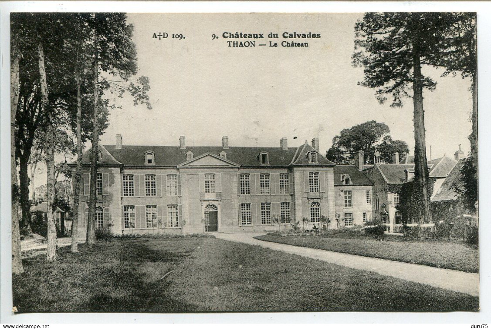 CPA Ecrite En 1932 * THAON Le Château Chateaux Du Calvados - Otros & Sin Clasificación