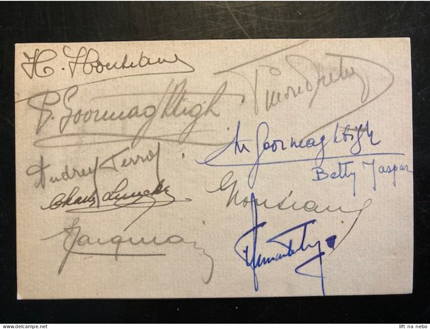 Tract Presse Clandestine Résistance Belge WWII WW2 'Xmas 1941 Menu' Signatures Au Dos - Dokumente