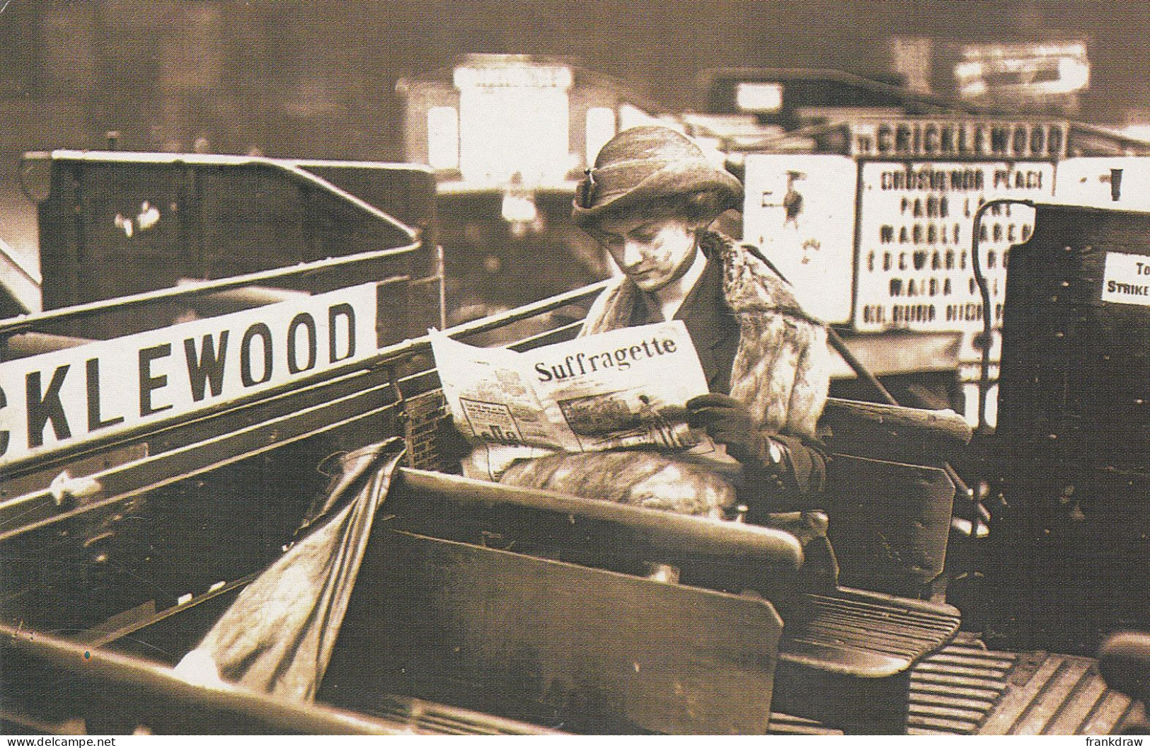 Nostalgia Postcard - A Ride On The Upper Deck, C1913 - VG - Non Classificati
